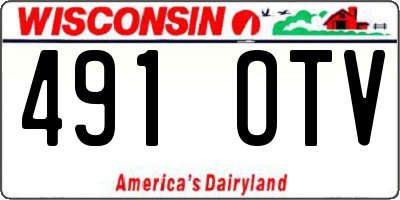 WI license plate 491OTV