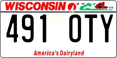 WI license plate 491OTY