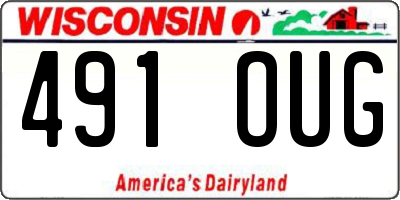 WI license plate 491OUG