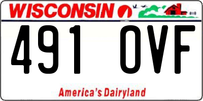 WI license plate 491OVF