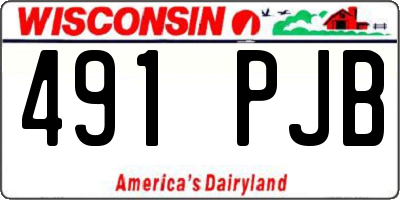WI license plate 491PJB