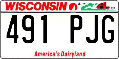 WI license plate 491PJG