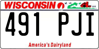 WI license plate 491PJI