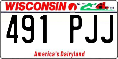 WI license plate 491PJJ