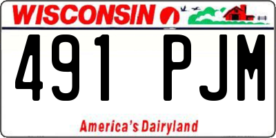 WI license plate 491PJM