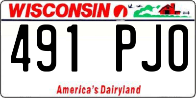 WI license plate 491PJO