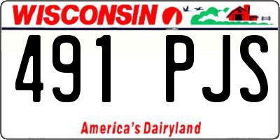 WI license plate 491PJS