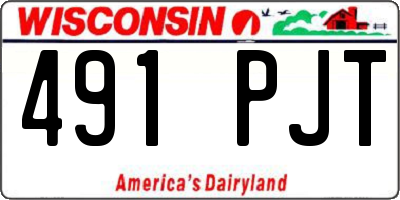 WI license plate 491PJT