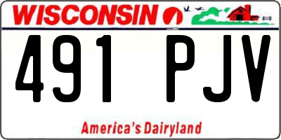 WI license plate 491PJV