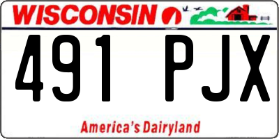 WI license plate 491PJX