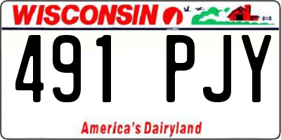 WI license plate 491PJY