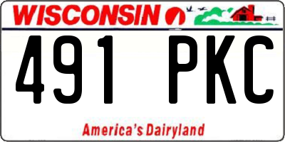 WI license plate 491PKC