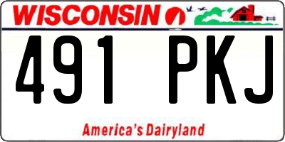 WI license plate 491PKJ