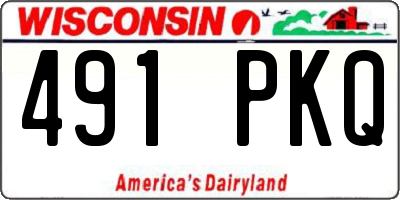 WI license plate 491PKQ