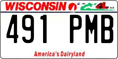 WI license plate 491PMB