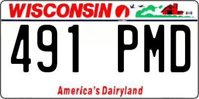 WI license plate 491PMD