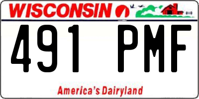 WI license plate 491PMF