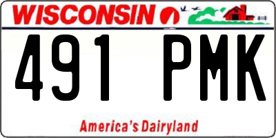 WI license plate 491PMK