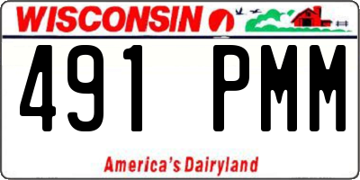WI license plate 491PMM