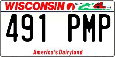 WI license plate 491PMP