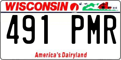 WI license plate 491PMR