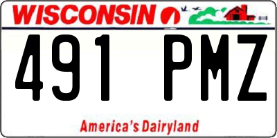 WI license plate 491PMZ
