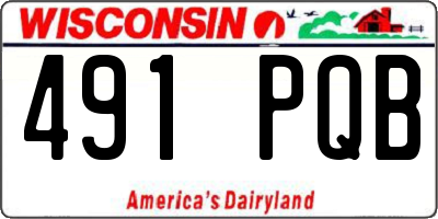 WI license plate 491PQB