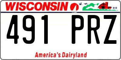 WI license plate 491PRZ