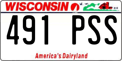 WI license plate 491PSS
