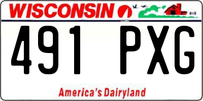 WI license plate 491PXG