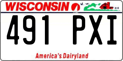 WI license plate 491PXI