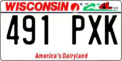 WI license plate 491PXK