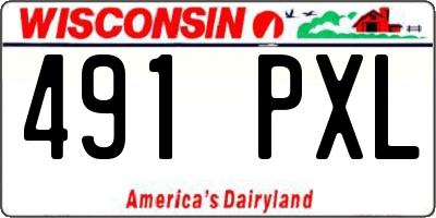 WI license plate 491PXL