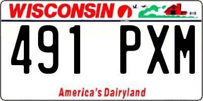 WI license plate 491PXM