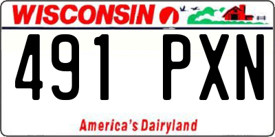 WI license plate 491PXN