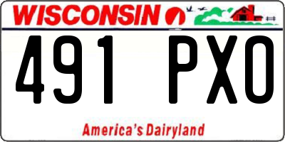 WI license plate 491PXO