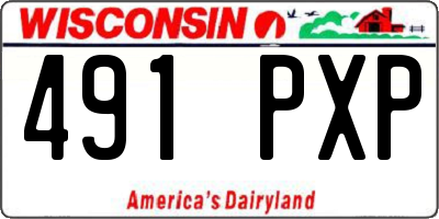 WI license plate 491PXP