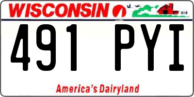 WI license plate 491PYI