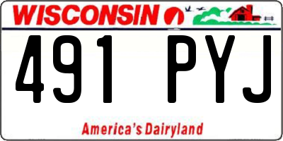 WI license plate 491PYJ