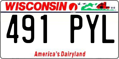 WI license plate 491PYL