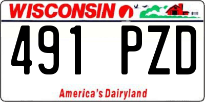 WI license plate 491PZD
