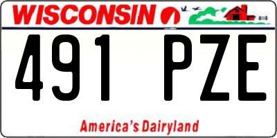 WI license plate 491PZE