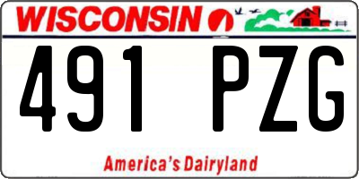 WI license plate 491PZG
