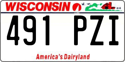 WI license plate 491PZI
