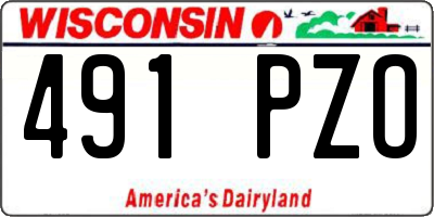 WI license plate 491PZO