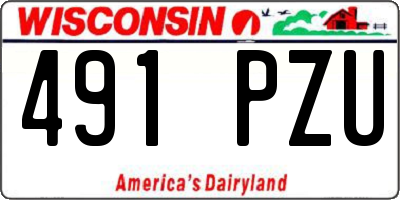 WI license plate 491PZU