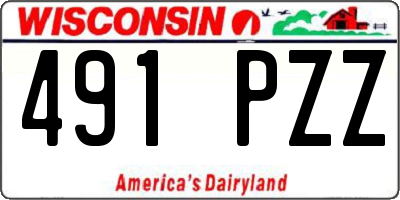 WI license plate 491PZZ