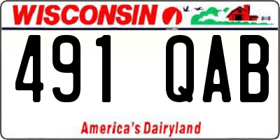 WI license plate 491QAB