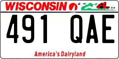 WI license plate 491QAE