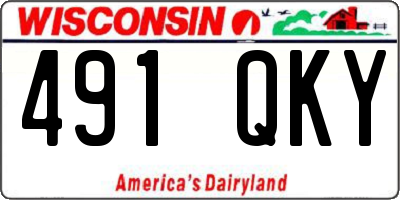WI license plate 491QKY